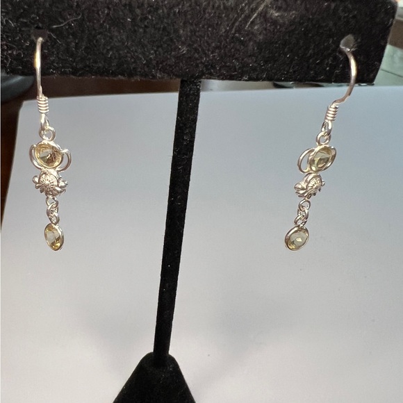 Citrine Dangle Earrings - Picture 1 of 5